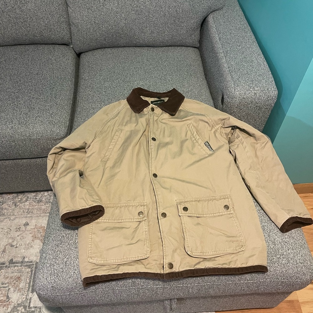 ***Barn Jacket***  Eddie Bauer Women's Expedition 20 Corduroy Collar Jacket